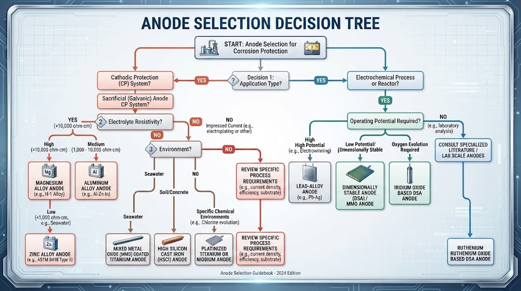 Anode Selection Decision Tree