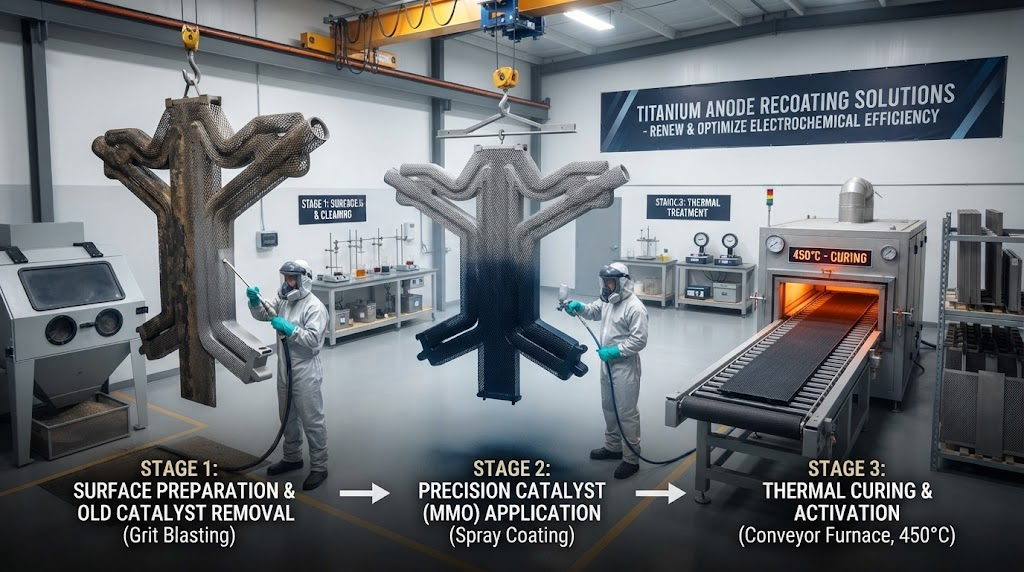 Titanium Anode Recoating