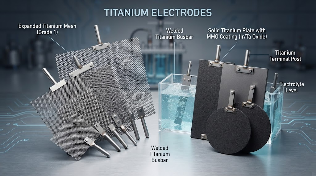 Industrial Titanium Anodes for Pool Disinfection Systems