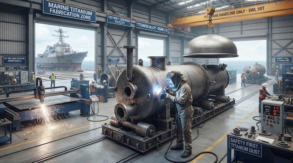 Marine titanium equipment fabrication