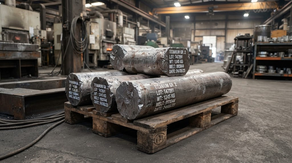 Titanium metal ingots