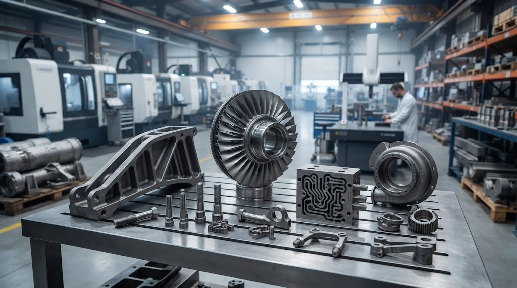 Titanium industrial components
