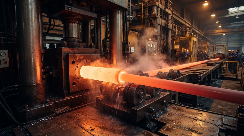 Titanium tube extrusion