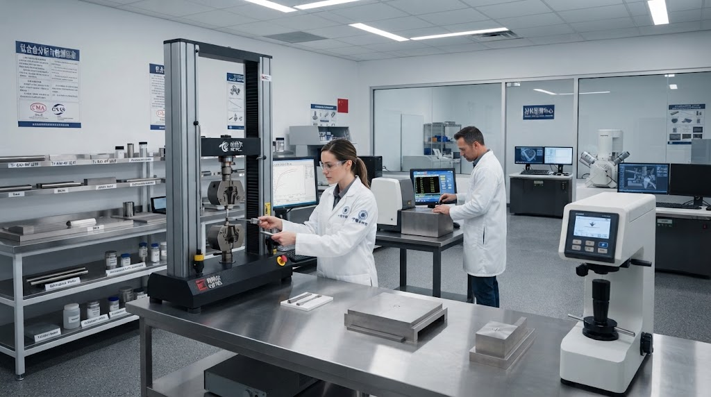 Titanium testing lab