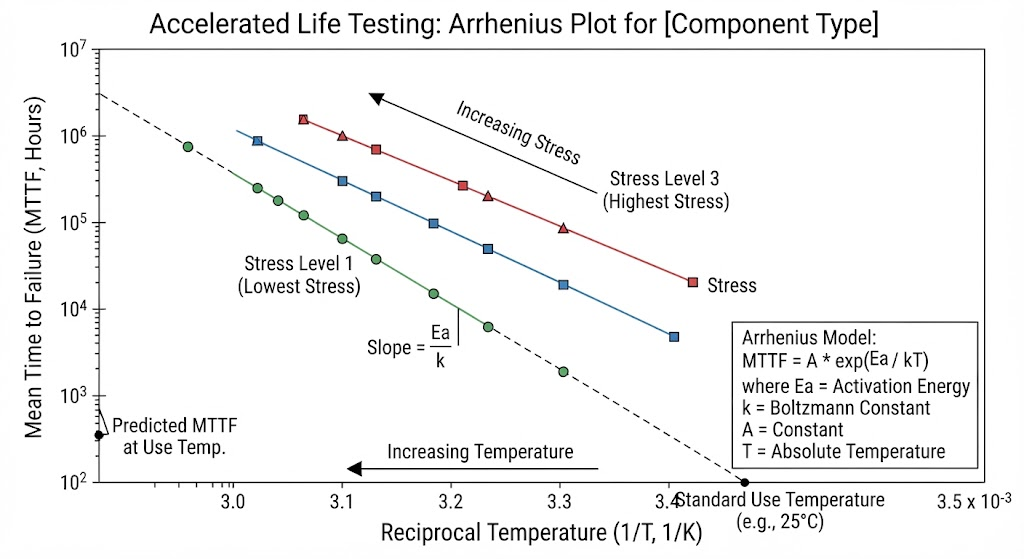 Accelerated life testing graph Accelerated life testing graph