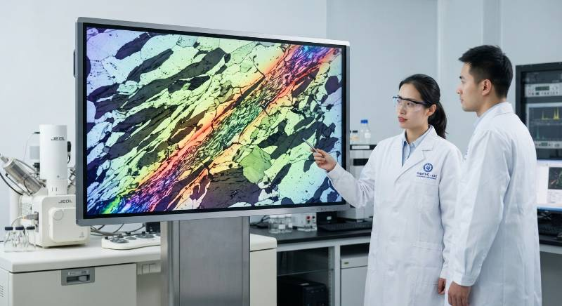 Adiabatic shear band formation titanium microstructure