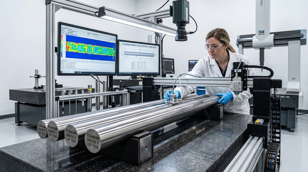 Titanium bar inspection