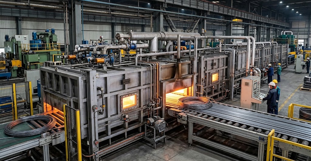 Heat treatment and annealing furnace