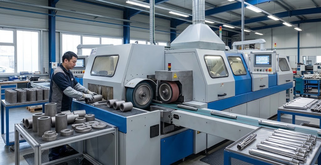 Titanium polishing machine