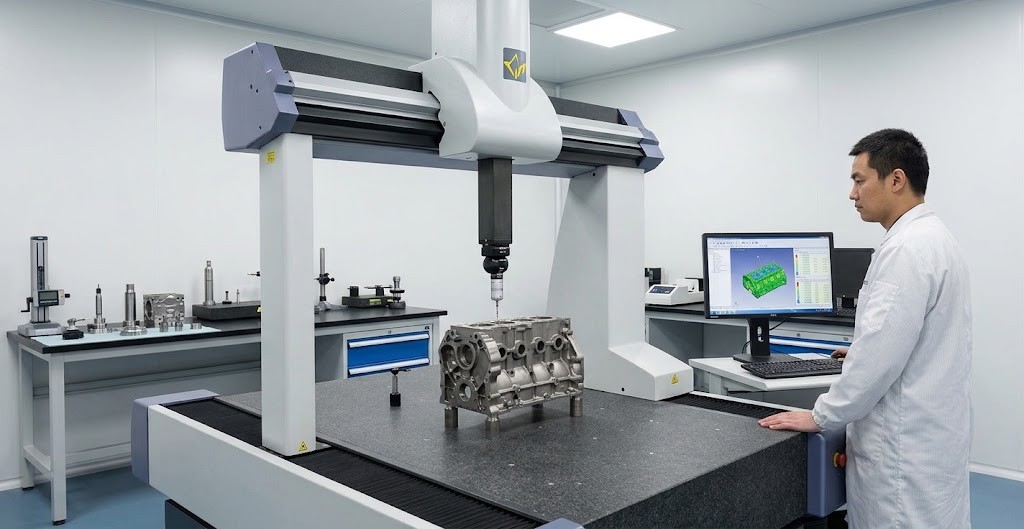 Coordinate measuring machine for dimensional inspection