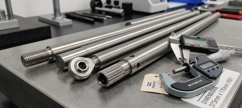 Finished titanium rods with machined ends