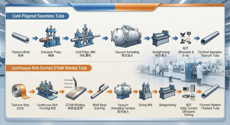 Seamless vs Welded Titanium Tube: Engineering Guide